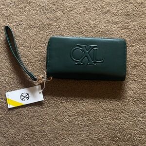 Christian Lacroix Green Embossed Wallet